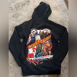 Black Horror Graphic Hoodie